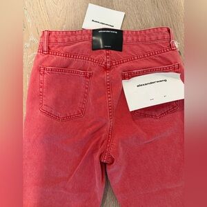 Alexander Wang Women's Red Jeans Size 27